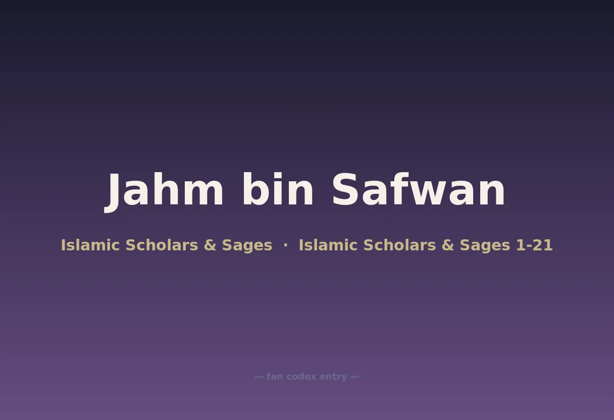 Jahm bin Safwan